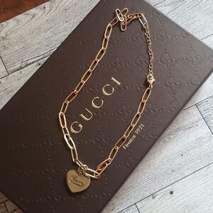 Gucci Heart Necklace Zipper Pull Replacement Upcycled